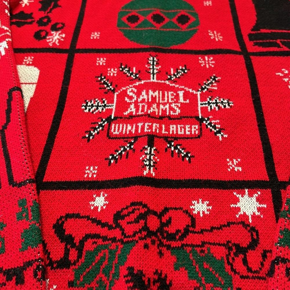 Samuel Adams Christmas sweater.